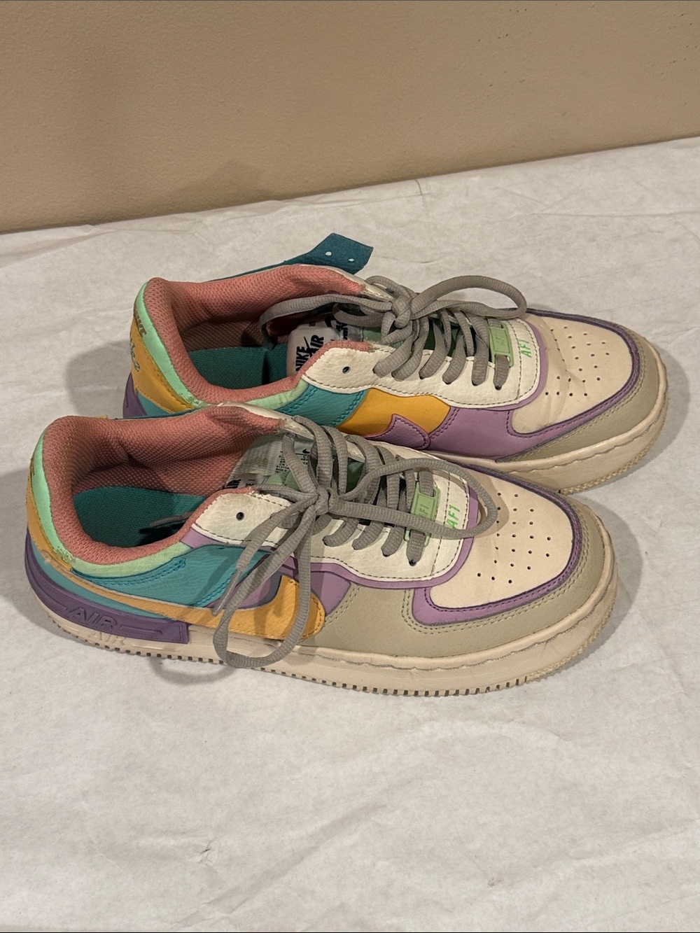 Multicolor Pink Pure Women’s Low-Top Sneakers Nike Air Force One Everyday wear